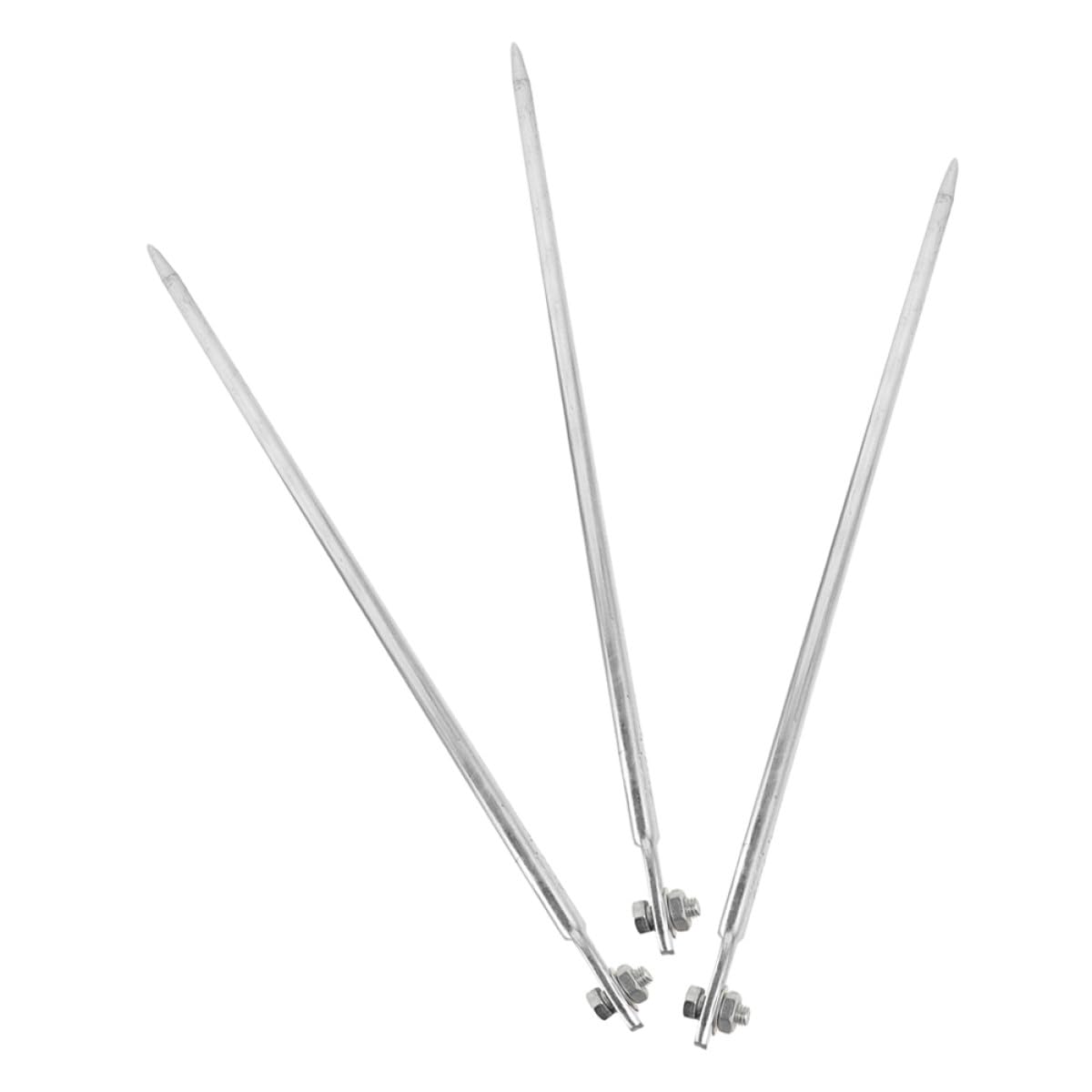Baluue Erdungsstäbe Geeignet 50cm 3 Stück aus Eisen mit Hoher Schadensresistenz für Hausinstallationen und Außenbereich