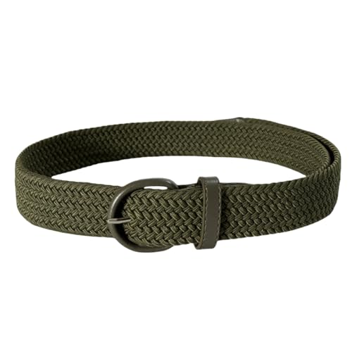 Mens Belt, Elastic Braided Belt, Men Braided Elastic Stretch Woven Belt3