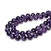 MJDCB Natural Dreamy Amethyst Beads Round Stone Beads DIY Loose Beads for Jewelry Making Beads 15