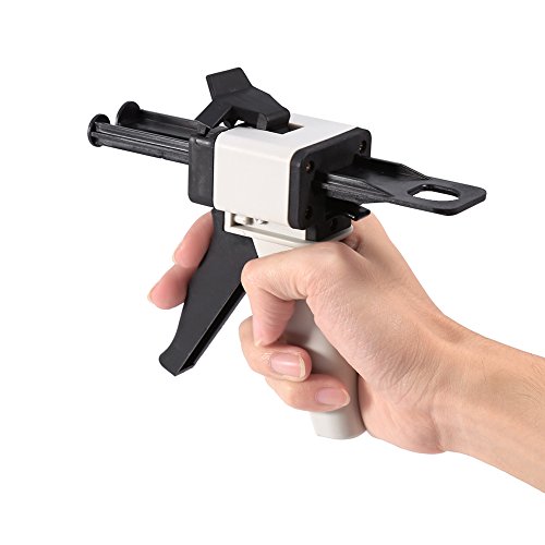 ZAWELIYO Pistola Dispensadora de Mezcla Universal Dental, Pistola de Gel de Goma de Silicona 2:1/1:1 para Dentista con Alta Dureza