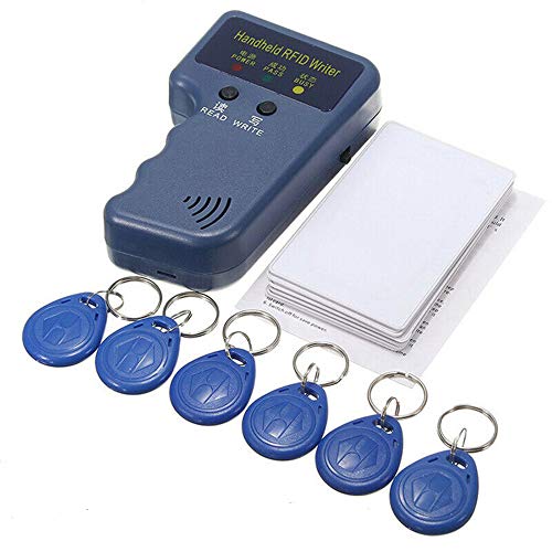 Hand 125KHz RFID ID Card Copier RFID ID Card Copier Writer Replicator +6 Writable Tags 6 Cards