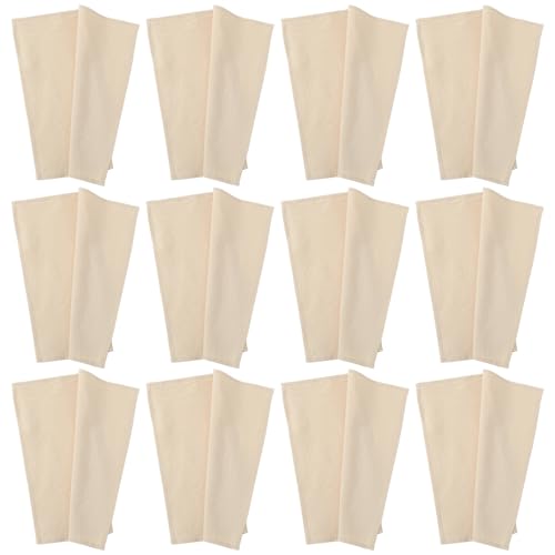 Servilletas de algodón reutilizables para evitar el papel en cenas domésticas pack 12 2