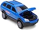 Toyland® 4x4-Auto- und Motorrad-Set aus – Freilauf – Maßstab 1:32 – Spielfahrzeuge (Blau)