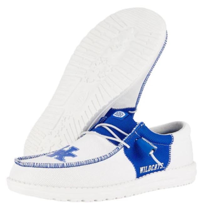 Kentucky Wildcats Men's Wally Tri - White/Blue by HEYDUDE shoes2
