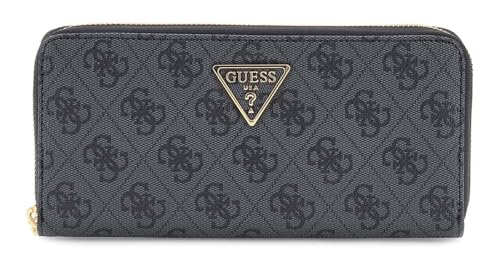 Portefeuille Guess Laurel II grand modèle finition logo charbon