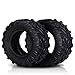 Parts-Diyer Set of 2 25x11-12 ATV UTVTires, 25-11-12 All-Terrain Mud Tyres,6 PR,25x11x12 Tubeless,Directional Knobby Tread