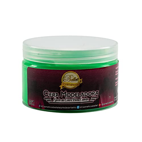 El Mejor Listado de Cerafit fusion esmeralda favoritos de las personas. 44 Bellet Cera Modeladora para Cabello con Color Verde Neón, 120 gr