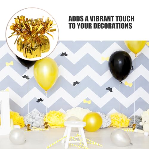 Poids pour ballons afin de stabiliser les centres de table dorés SECFOU x8