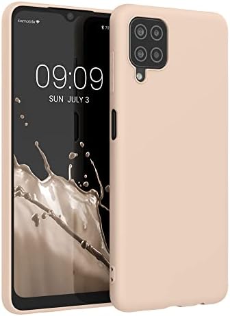 kwmobile TPU Case Compatible with Samsung Galaxy A12 - Case Soft Slim Smooth Flexible Protective Phone Cover - Metallic Turquoise