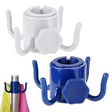 Gancho para Colgar de sombrilla de Playa, 2pcs Gancho para Colgar de sombrilla de Playa, 4-Pines Gancho de Paraguas de plástico Colgar Toallas/Sombreros/Ropa/cámara/Gafas de Sol/Bolsas