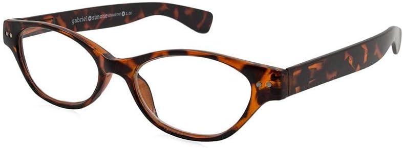 Gabriel + Simone Le-Maire Reading Glasses for Men and Women -Round Frame,Light Blocking, Scratch-Resistant Lenses with Case