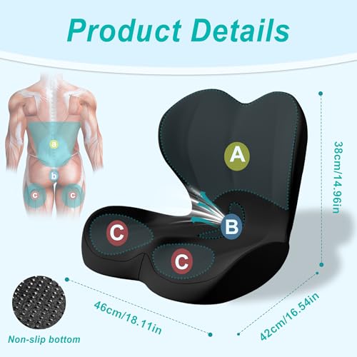 BANKQF L-Shaped Memory Foam Cushion