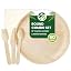 Large Plates + White Napkins + Cutlery