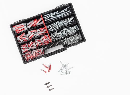 Gramsch Befestigungssortiment Fischer DuoPower Dübel + Torx Schrauben + Bits 277 TEILIG 5x25 6x30 8x40 10x50 mm Sortiment