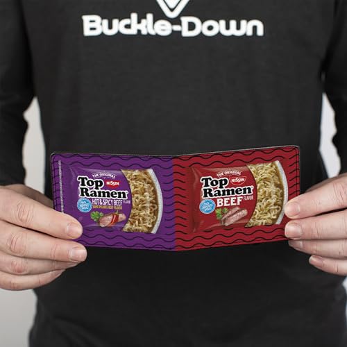 Buckle-Down Men's Standard Bifold Wallet Top Ramen, 4.0" x 3.5"4