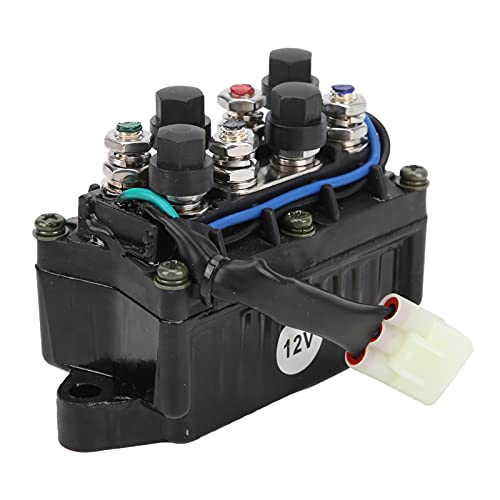 Winch Solenoid Switch, Solenoid Switch 0409‑066/0436‑700 12V Replacement for Arctic Snowmobile Winch Kit by Aramox - Used condition - CA$11.78