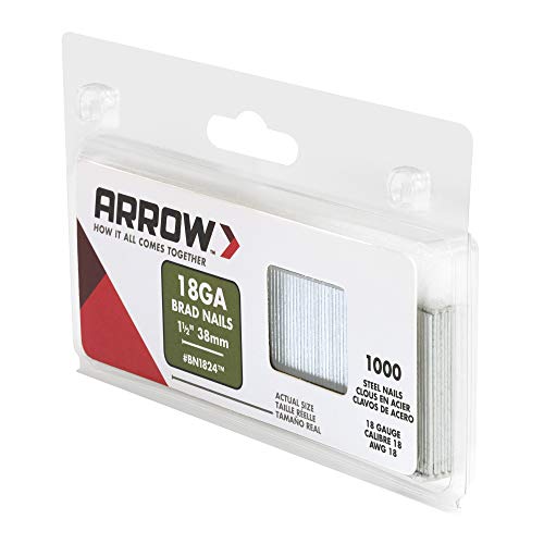 Arrow Co Inc Bn1824Cs Genuine 1-1/2-Inch 38Mm Brad Nails, 1,000-Pack #TOP1