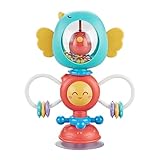 Giocattolo a ventosa per seggiolone, giocattolo sensoriale, giocattolo spinwheel, con ventosa – giocattolo per seggiolone per neonati e bambini – dai 6 mesi in su