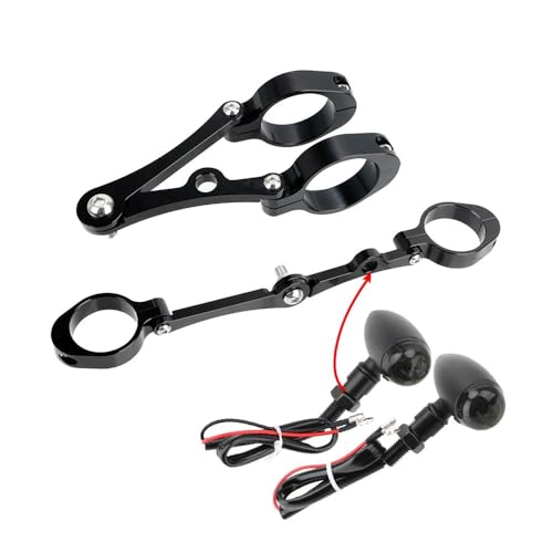 Abrazadera montaje tubo horquilla moto con fijación antivibración para soporte foco universal 4