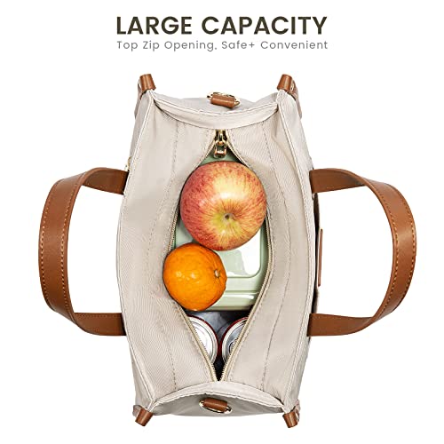 Lovevook Lunch Bag Women Office Work,Lightweight Lunch Tote Bag For Picnic,Fashionable To Match,Nude-Apricot,S #TOP3