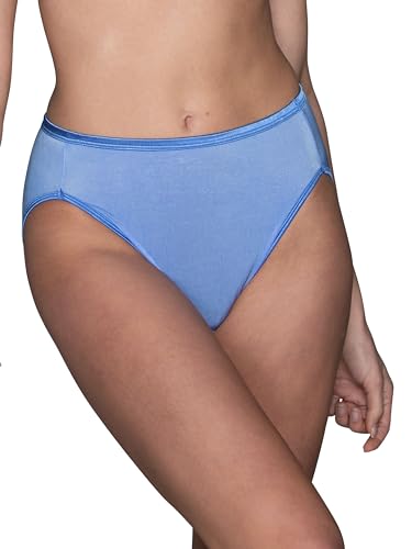 Vanity Fair Women's Illumination Hi Cut Panty 13108 Underwear, MOCKINGBIRD, Medium/6