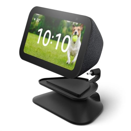 Image of Echo Show 5 (3rd Gen) with Adjustable Stand with USB-C Charging Port, Charcoal