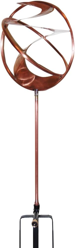 Large Seashell Copper Water Sprinkler with Copper Stem and Heavy Steel Tripod Included