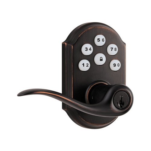 Kwikset featuring SmartKey SmartCode Entry Lever Featuring SmartKey, Venetian Bronze