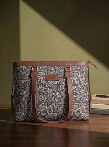 Image of Stylish Tote Bags for Office Use | Laptop Bag 15.6 inch | Purse for Women | Vegan Leather Handbag | Daily & Travel Use |