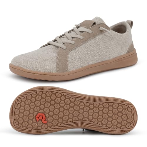Image of Men's Barefoot Wide Toe Box Shoes - Minimalist Barefoot Shoes with Zero Drop Sole Extra Wide Slip on Walking Shoes for Men