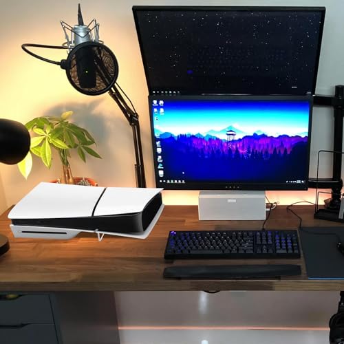 Ps5 Horizontaler Ständer,Ps5 Slim Standfuß Einfache Kühlfüße Mit Rutschfestem Gummi Horizontale Platzierung Halterung Halter Für Ps5 Slim Konsole Flacher Ständer Kompatibel Mit Ps5 Slim Horizontal-2st
