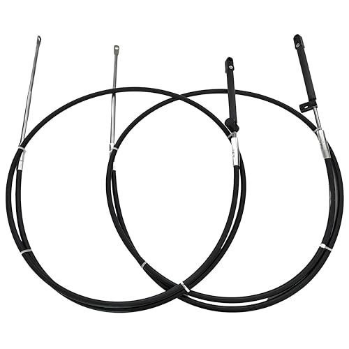 Boatcon 2Pcs GEN II Control Cable 16FT Replace CC18916 Fits For Mercury Mariner Outboard Engine