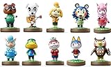 POQUAN 10 Pcs Animal Crossing Action Figures Kids Toys Cake Toppers Collection Playset