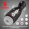 JFRong Elektrischer Masturbieren Cup mit 45° Heizfunktion für Mann, Leise Vibration Handfrei Automatischer Masturbator mit 4 Blowjob Saug und 6 Vibrationsmodi Taschenmuschi Sex Toy für Männer(Weiß) #4