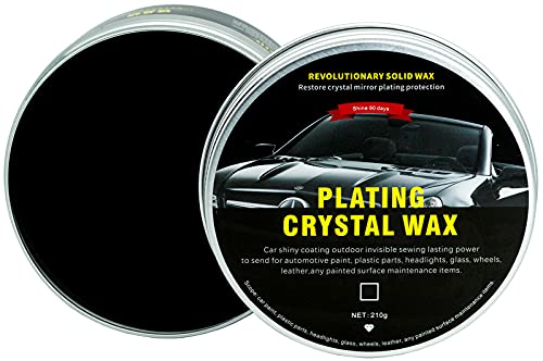 Plating Crystal Car Wax - Carnauba Car Wax, Car Scratches Fast Repair Wax, Car Polish Care Cleaning Kits with Waxing Sponge and Towel