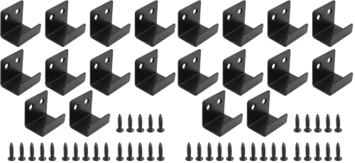 Image of 10Pcs Stainless Steel Tile Hanger Bracket Hook, Tile Display Wall Hangers, Heavy Duty J Hook Hanger for Mirrors Picture Frame Ceramic Wall Display (25mm Inner Width) (Pack of 2)
