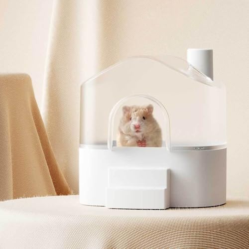Récipient de bain de sable hamster transparent pour rongeurs nains - 8