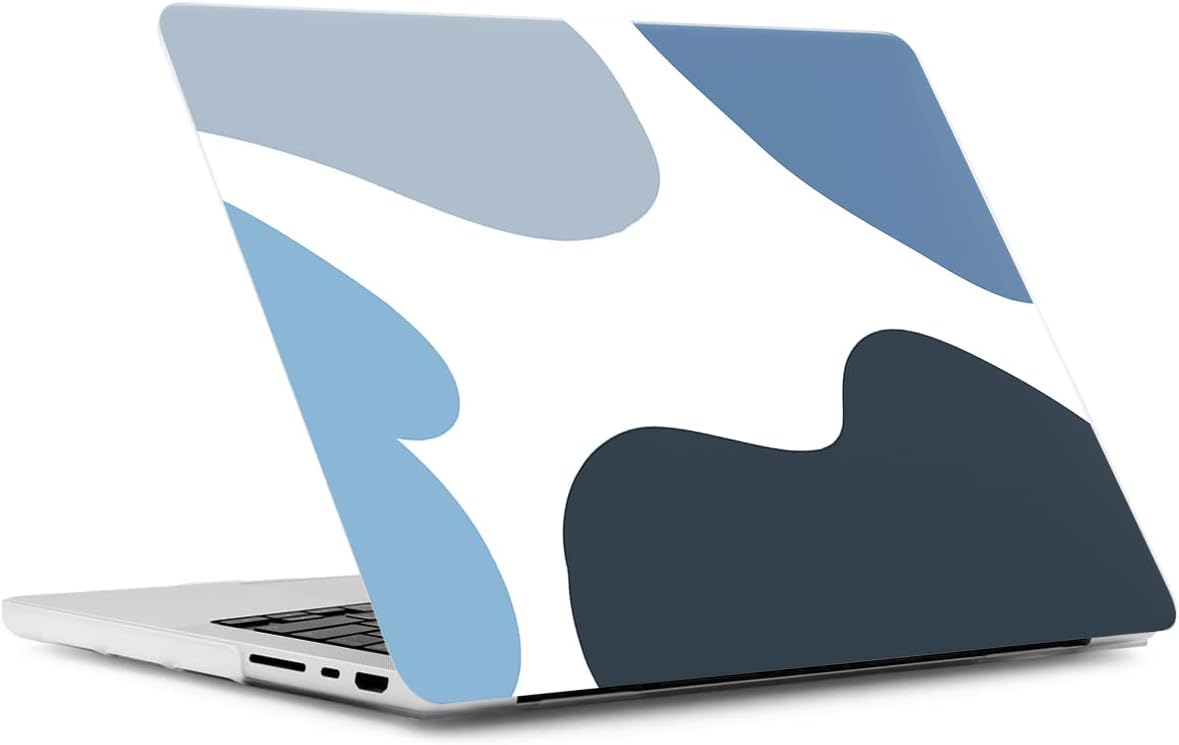 Hard Case Compatible with MacBook Pro 16 inch 2020 2019 Release A2141 with Touch Bar & Touch ID, Print Pattern Plastic Protective Cover Hard Shell Case & Keyboard Skin - Blue Painting