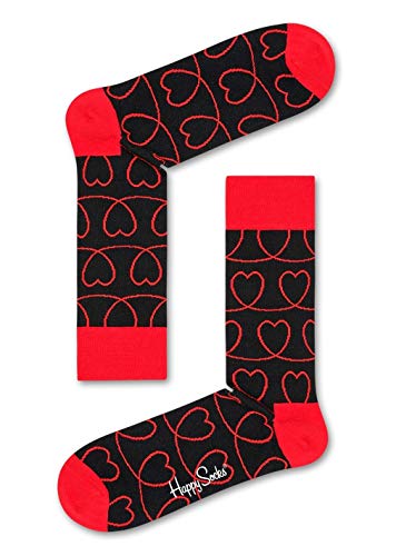Happy Socks Loveline Sock Black/Red 9-11