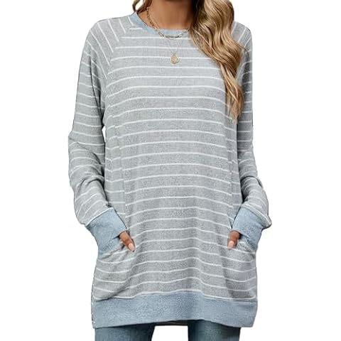 iChunhua Women's Long Sleeve Striped Jumper Cover