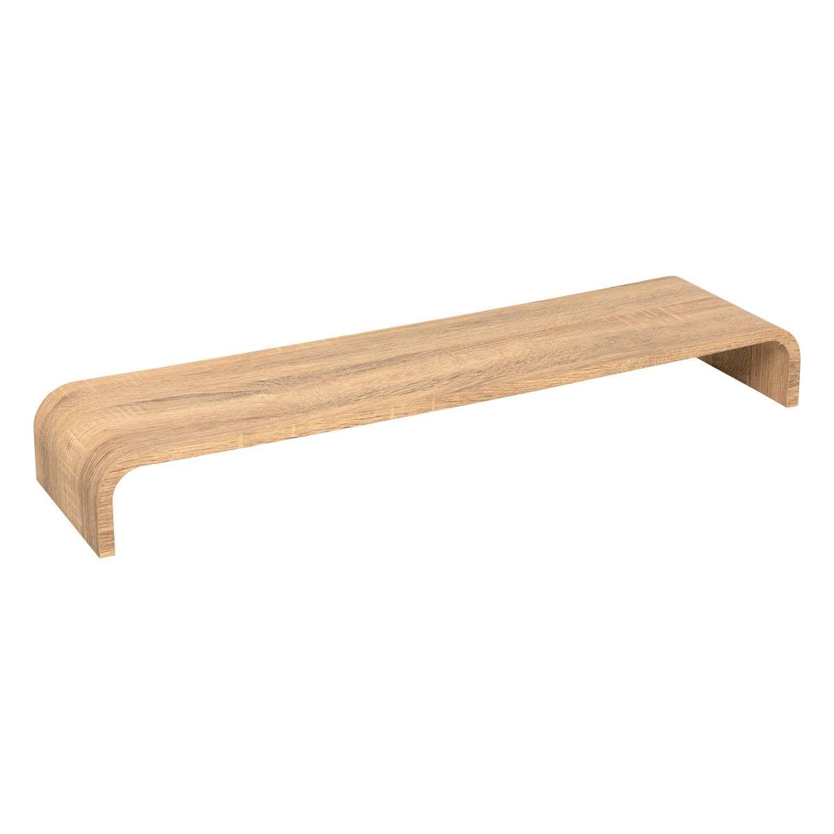 5five Étagère Murale Courbée Fixy Beige Effet Bois – 80 × 20 × 10 Cm – Style Scandinave Élégant