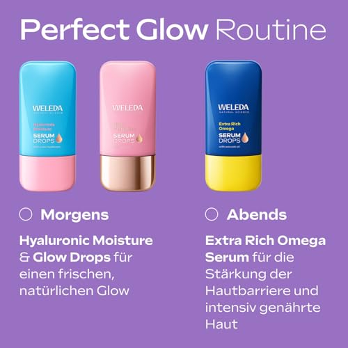 WELEDA Hyaluronic Moisture Serum Drops 30ml Snow Mushroom vegan Bio Glow – Ansicht 9