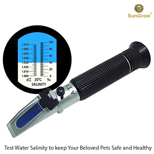 Sungrow Measure Salinity Of Water With Aquarium Refractometer, Remarkable Accuracy, Easy Reading #TOP2