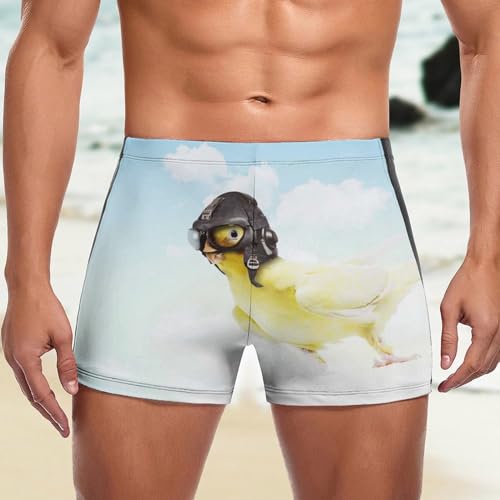Boxer de bain chat guitariste au motif imprimé haute définition résistant au chlore