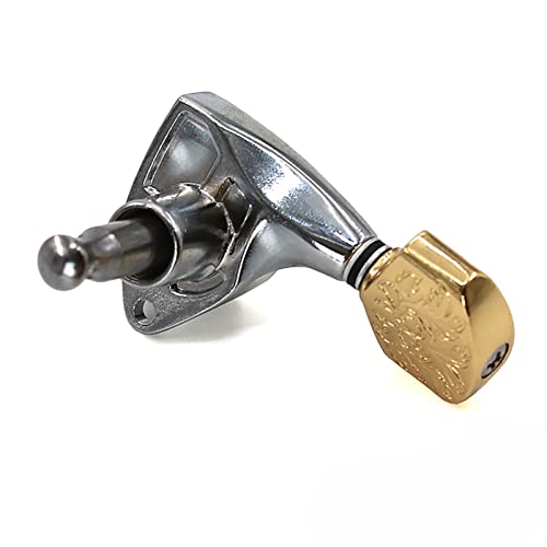 WNWN Guitare Folklorique Bouton De Cordon Entièrement Fermé Silver Or Motif d’or Quasi-Boîticuleux Mécaniques Guitare… - Les Beatles, Paul McCartney, John Lennon, RIngo Starr, George Harrison WNWN Guitare Folklorique Bouton De Cordon Entièrement Fermé Silver Or Motif d'or Quasi-Boîticuleux Mécaniques Guitare… – Image 6