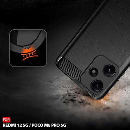Image of BINTAGE Shock Proof Silicon Back Cover for Samsung A05s - SM-A057F - Black