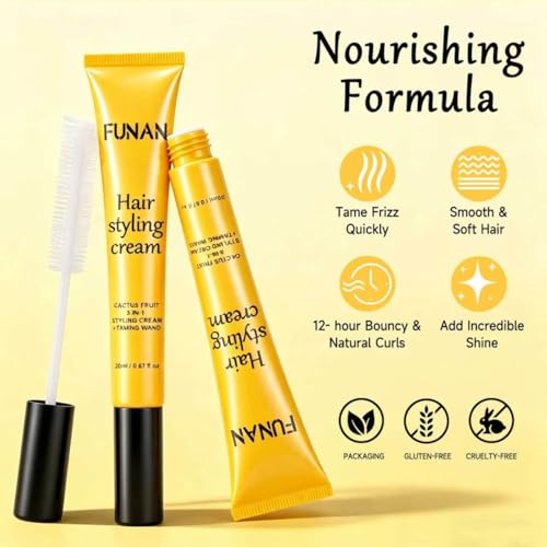 Crema para peinar FUNAN 3 en 1 con aplicador 0.6 oz miniatura 4