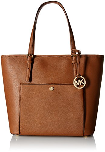Michael Kors Mk Jet Set Signature Shoulder Bag, Luggage , Large