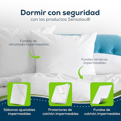Protector edredón PU Sensalou impermeable y duradero para un descanso premium de hotel 8