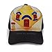OEWFM Casquette de Baseball Chapeau de Soleil Grande théière Jaune Peinture Vintage Bord incurvé Maille Casquette Baseball Vintage Nostalgie Jouet pour Enfants Mignon Couleur rétro Classique Cadeau
